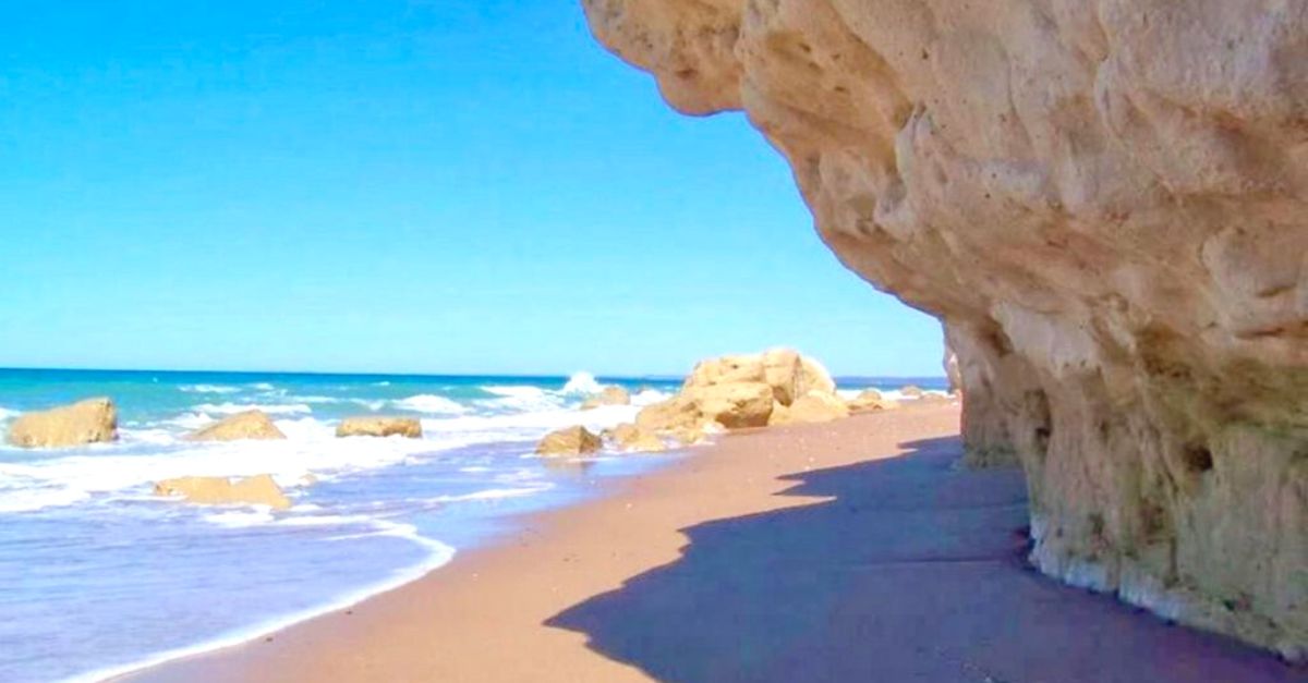 Playa de Las Grutas en Argentina